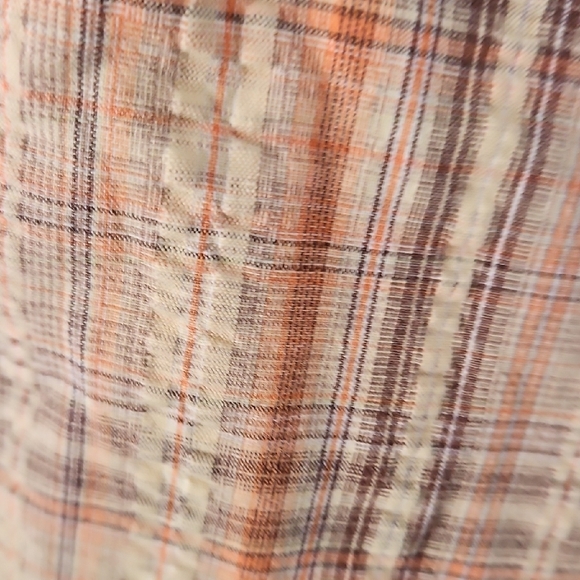 Northern Reflections VILLAGER Plaid Women's Shorts in Cream&Brown Sz.L Waist 18 - Picture 5 of 6